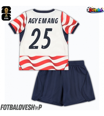 Spojené státy Patrick Agyemang #25 Dětské Domácí Dres MS 2026 Krátký Rukáv (+ trenýrky)
